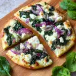 Tasty Spinach and Feta Flatbread Pizza Recipe