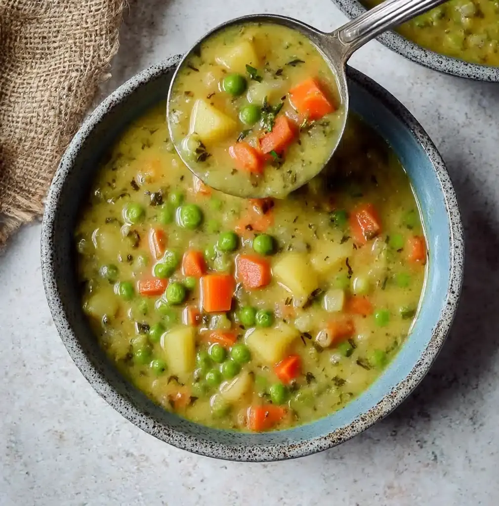 Easy Veggie Stew Recipe | Vegan Pea Soup Recipe