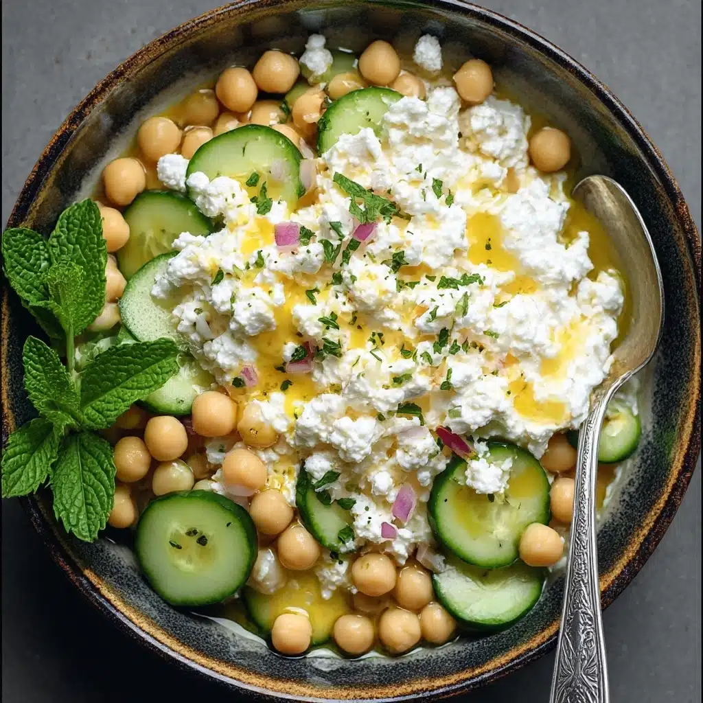 Cottage Cheese and Chickpea Salad Recipe - Recipe Image