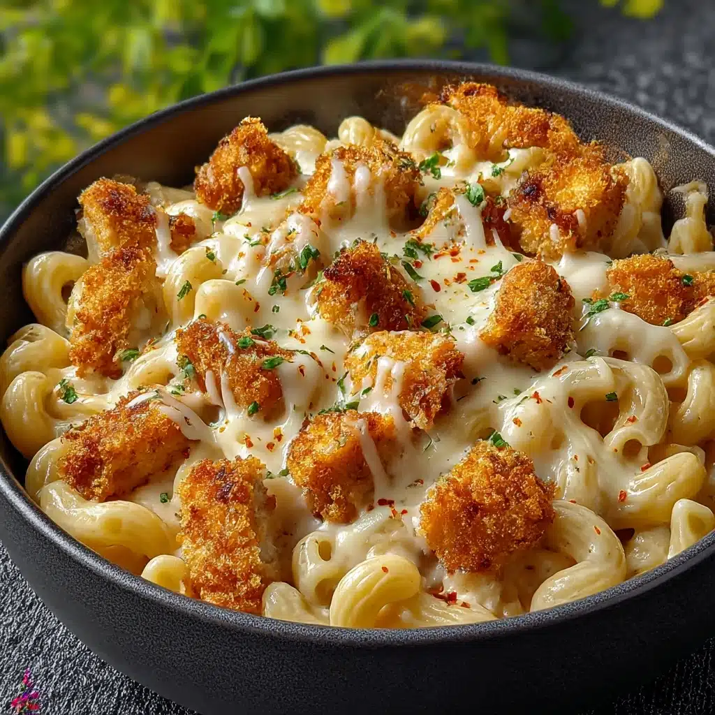 Creamy Honey Pepper Chicken Mac and Cheese Recipe - Recipe Image