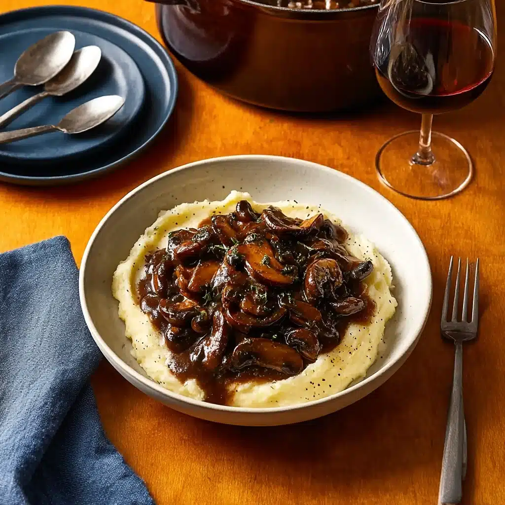 Mouthwatering Mushroom Bourguignon: A Vegan Delight Recipe - Recipe Image