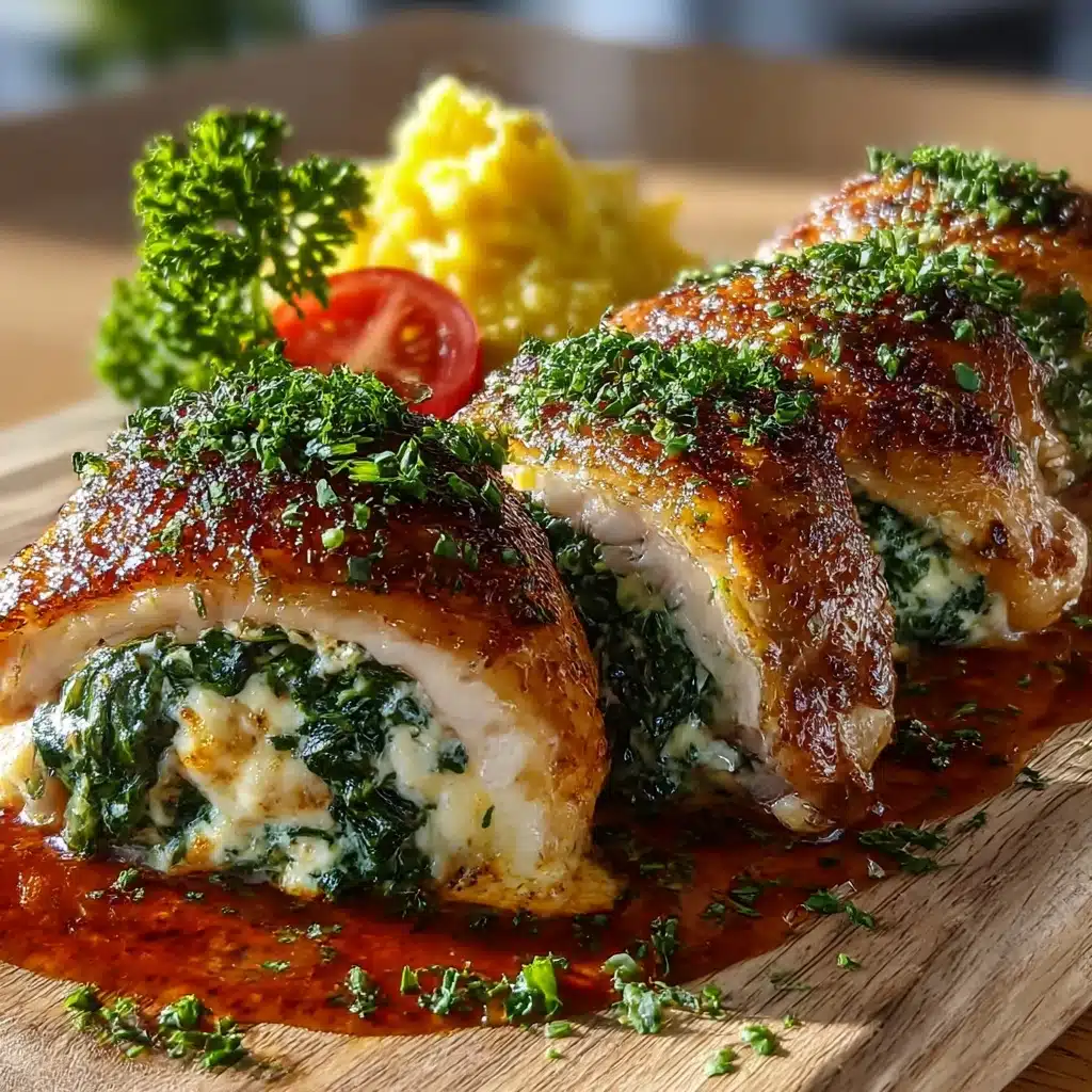 Herbed Ricotta Stuffed Chicken Rolls Recipe - Recipe Image