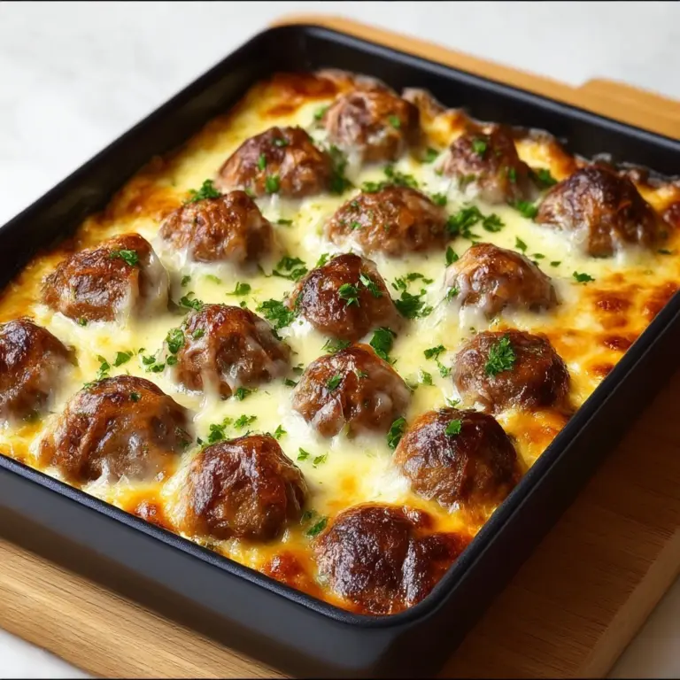 Dump-and-Bake Meatball Casserole Recipe