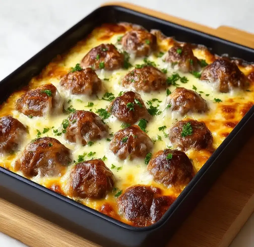 Dump-and-Bake Meatball Casserole Recipe