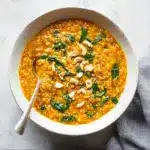 Pumpkin Lentil Curry with Spinach Recipe