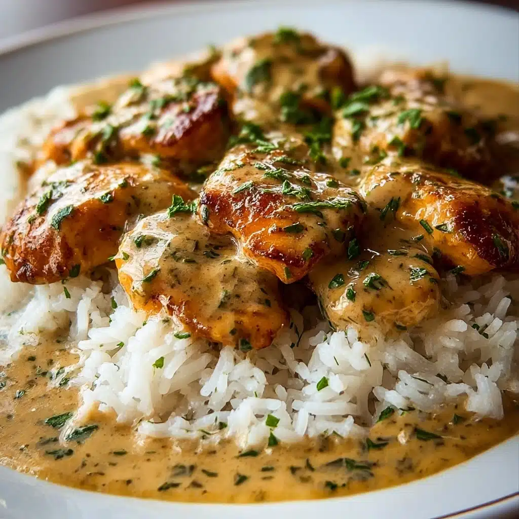 Best Smothered Chicken and Rice Recipe - Recipe Image