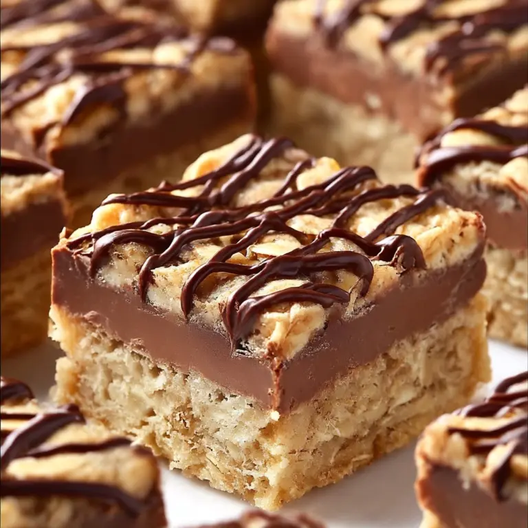 No Bake Chocolate Oatmeal Bars Recipe