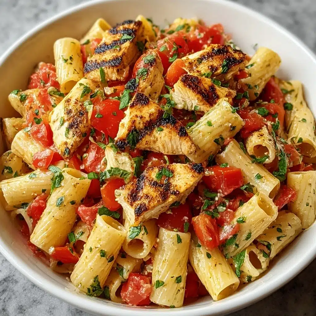 How to Cook Perfect Bruschetta Chicken Pasta Recipe - Recipe Image