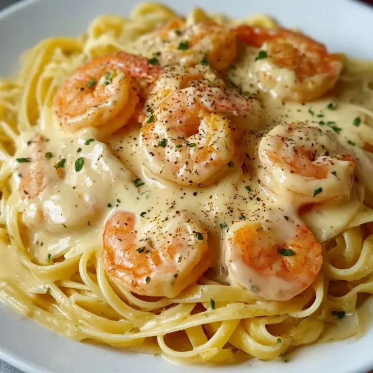Creamy Garlic Shrimp Pasta Recipe