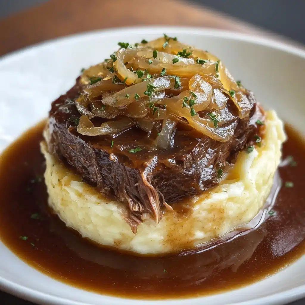 Savory French Onion Pot Roast Recipe - Recipe Image