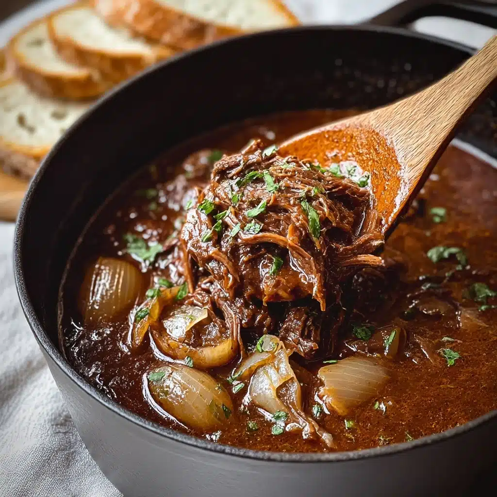 Savory French Onion Pot Roast Recipe - Recipe Image