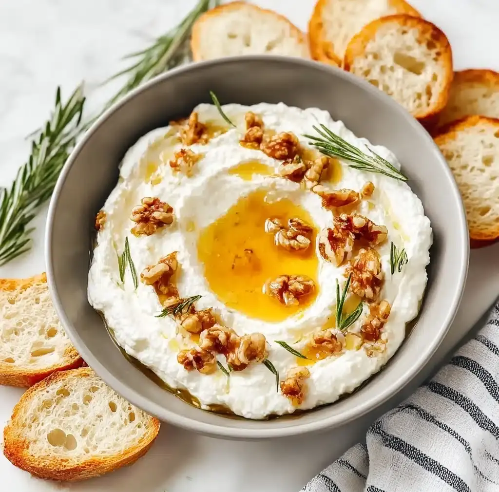 Spicy Ricotta Dip with Hot Honey Recipe