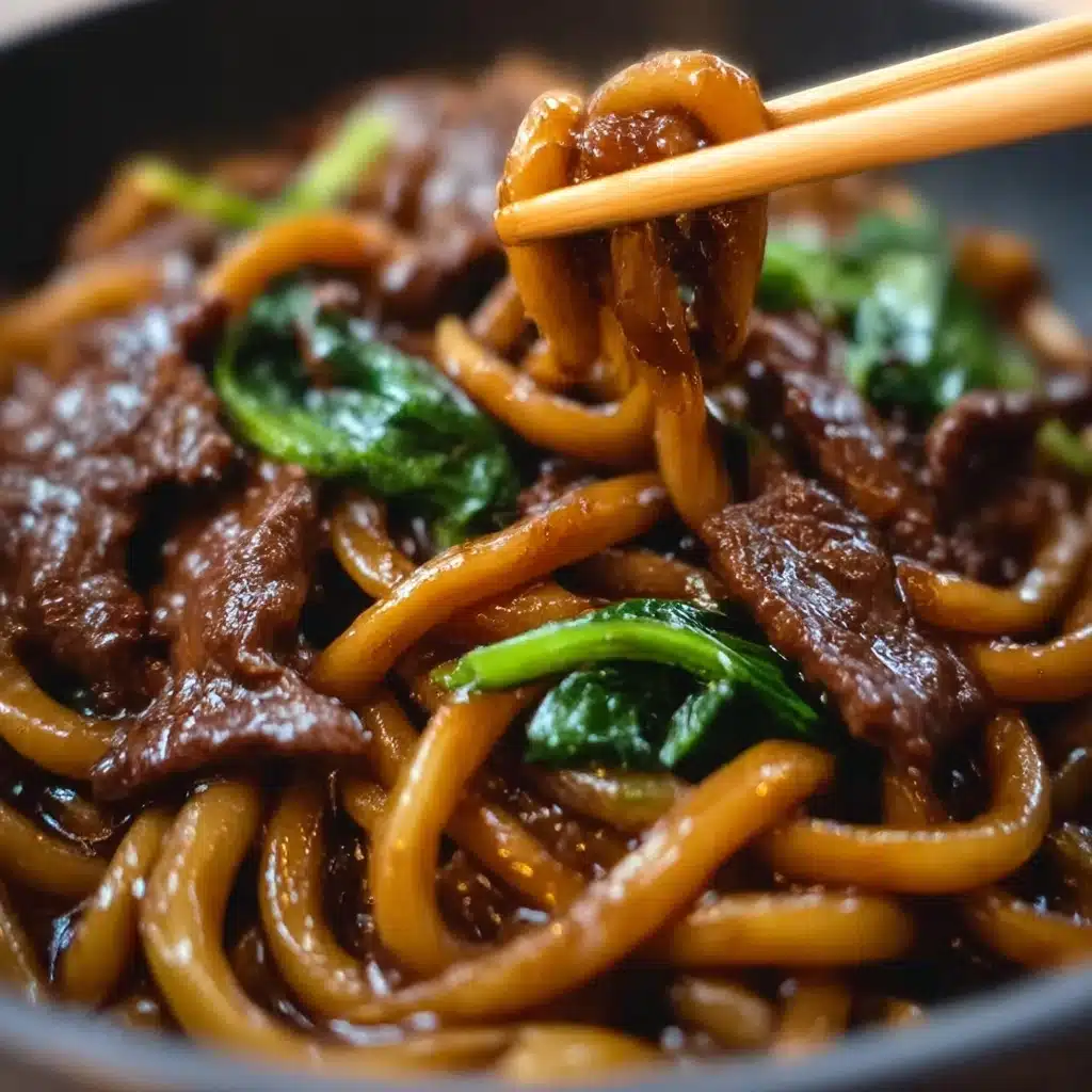 Quick and Flavorful Beef Black Pepper Udon Recipe - Recipe Image