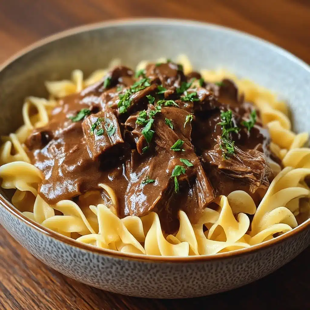 Slow Cooker Beef & Noodles Recipe - Recipe Image