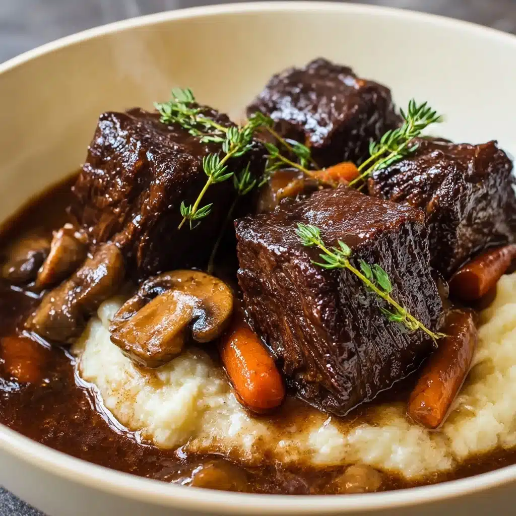 Super Tender Crockpot Beef Short Ribs Recipe - Recipe Image