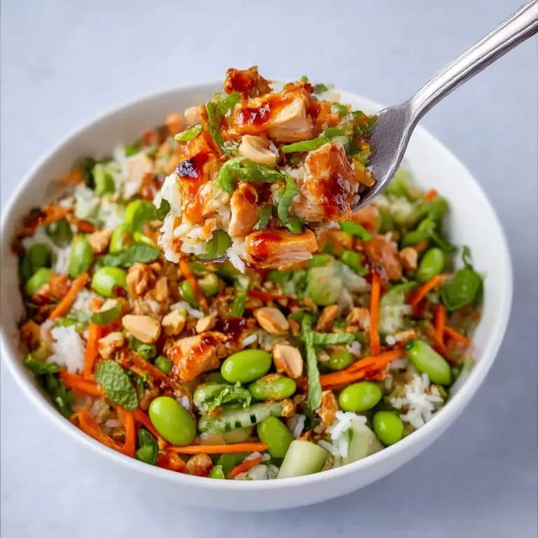 Thai Peanut Cottage Cheese Bowl Recipe