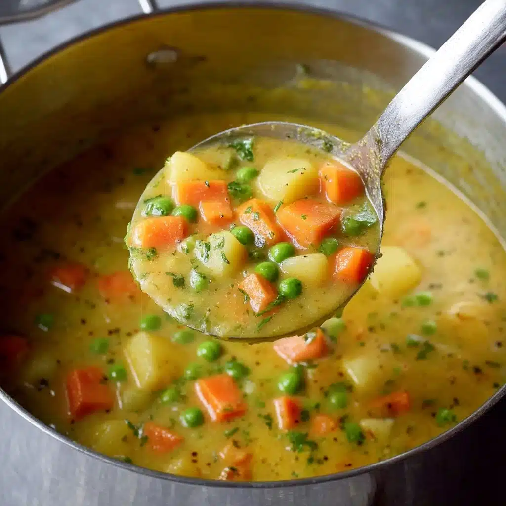 Easy Veggie Stew Recipe | Vegan Pea Soup Recipe - Recipe Image