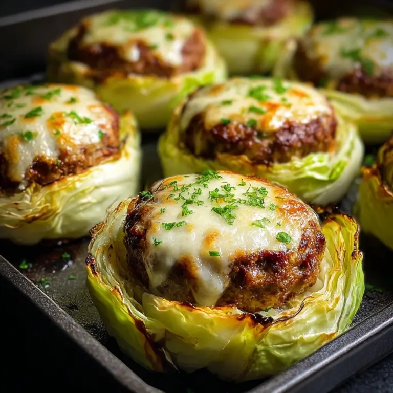 Oven-Baked Cabbage Burgers Recipe