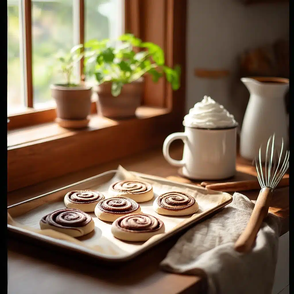 Chocolate Marshmallow Swirl Cookies Recipe - Recipe Image