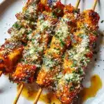 Garlic Parmesan Chicken Skewers Recipe