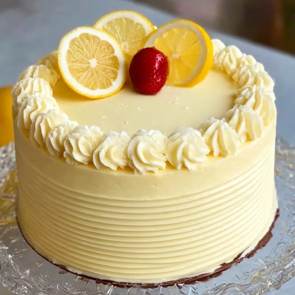 Lemon Cheesecake Cake Recipe - Recipe Image