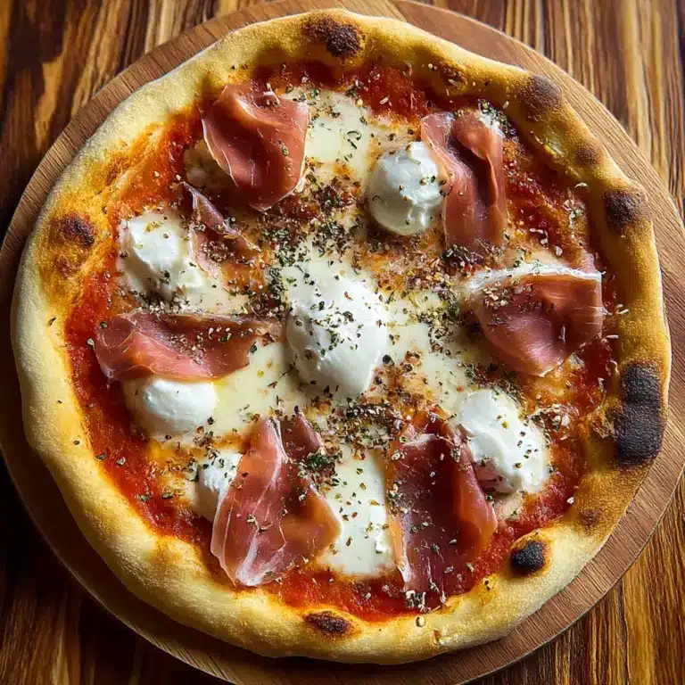 Irresistible White Pizza with Prosciutto & Hot Honey Recipe