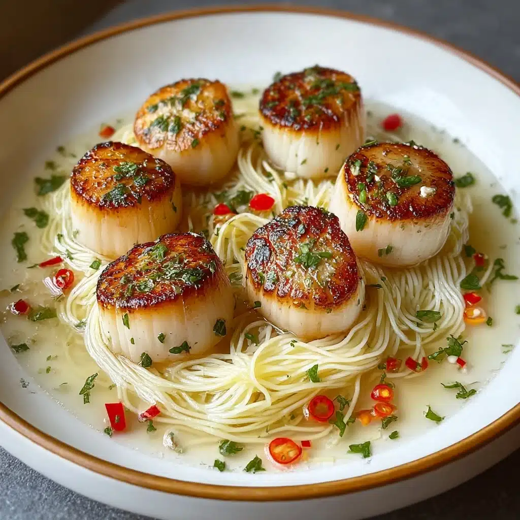 Savory Sea Scallops with Angel Hair Pasta in Zesty Lemon Sauce
- Recipe Image
