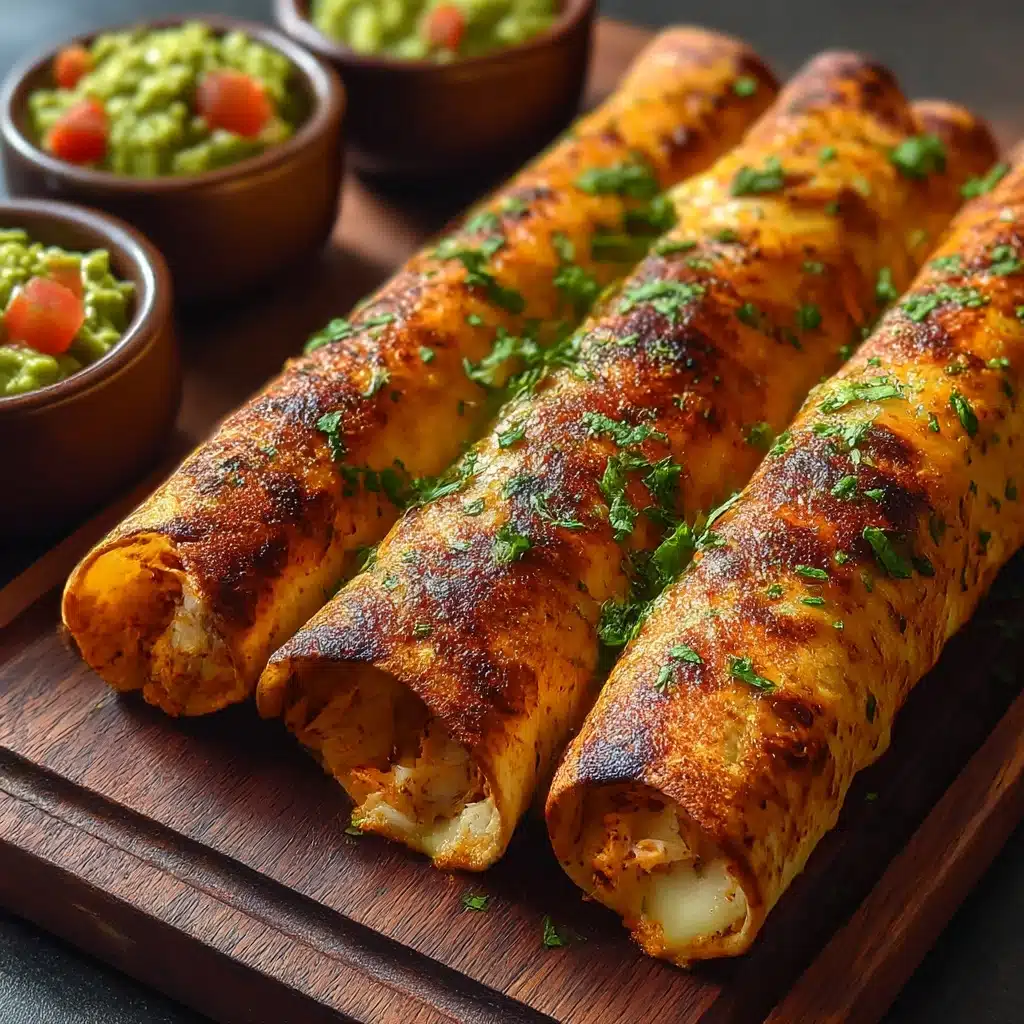 Crunchy Oven-Baked Chicken Taquitos Recipe - Recipe Image