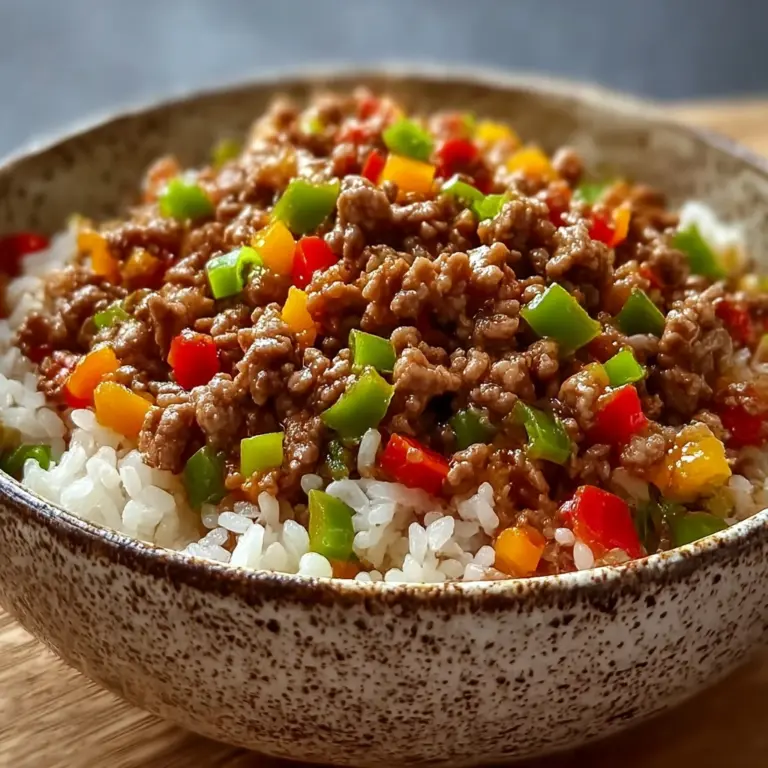 Beef Pepper Rice Bowl