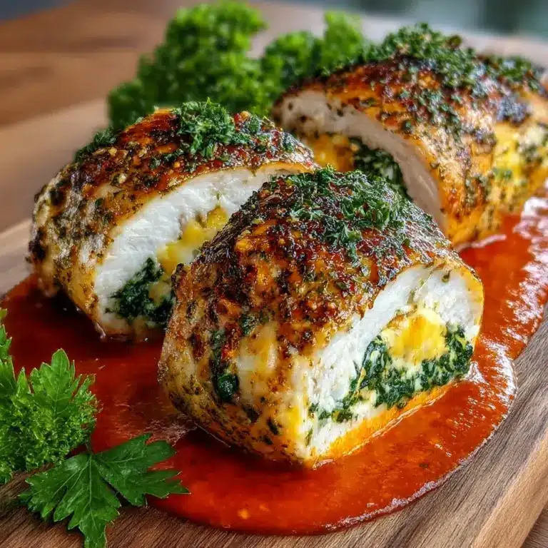 Herbed Ricotta Stuffed Chicken Rolls Recipe