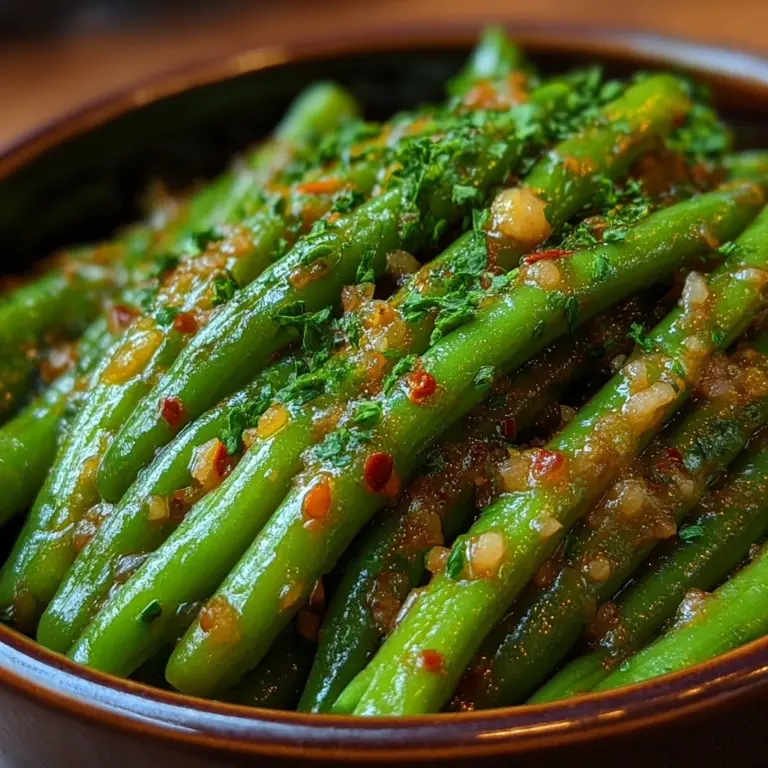 Savory Garlic Butter Green Beans Recipe
