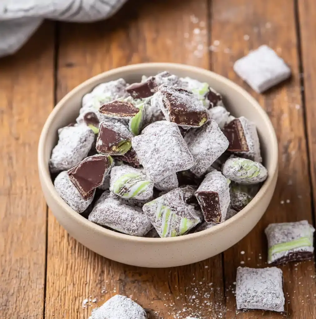 Mint Chocolate Puppy Chow Recipe