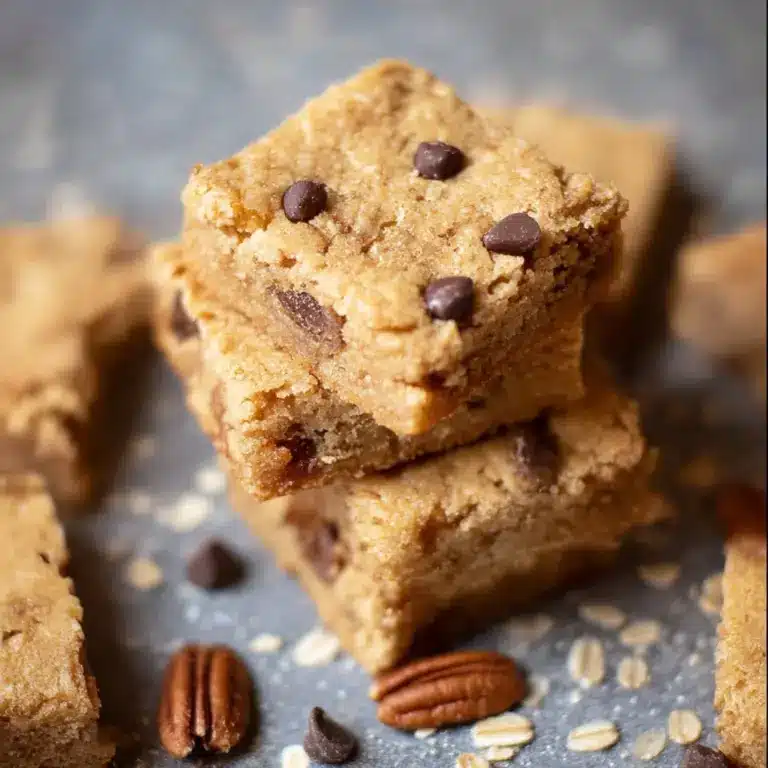 Chewy Oatmeal Chocolate Chip Peanut Butter Bars Recipe