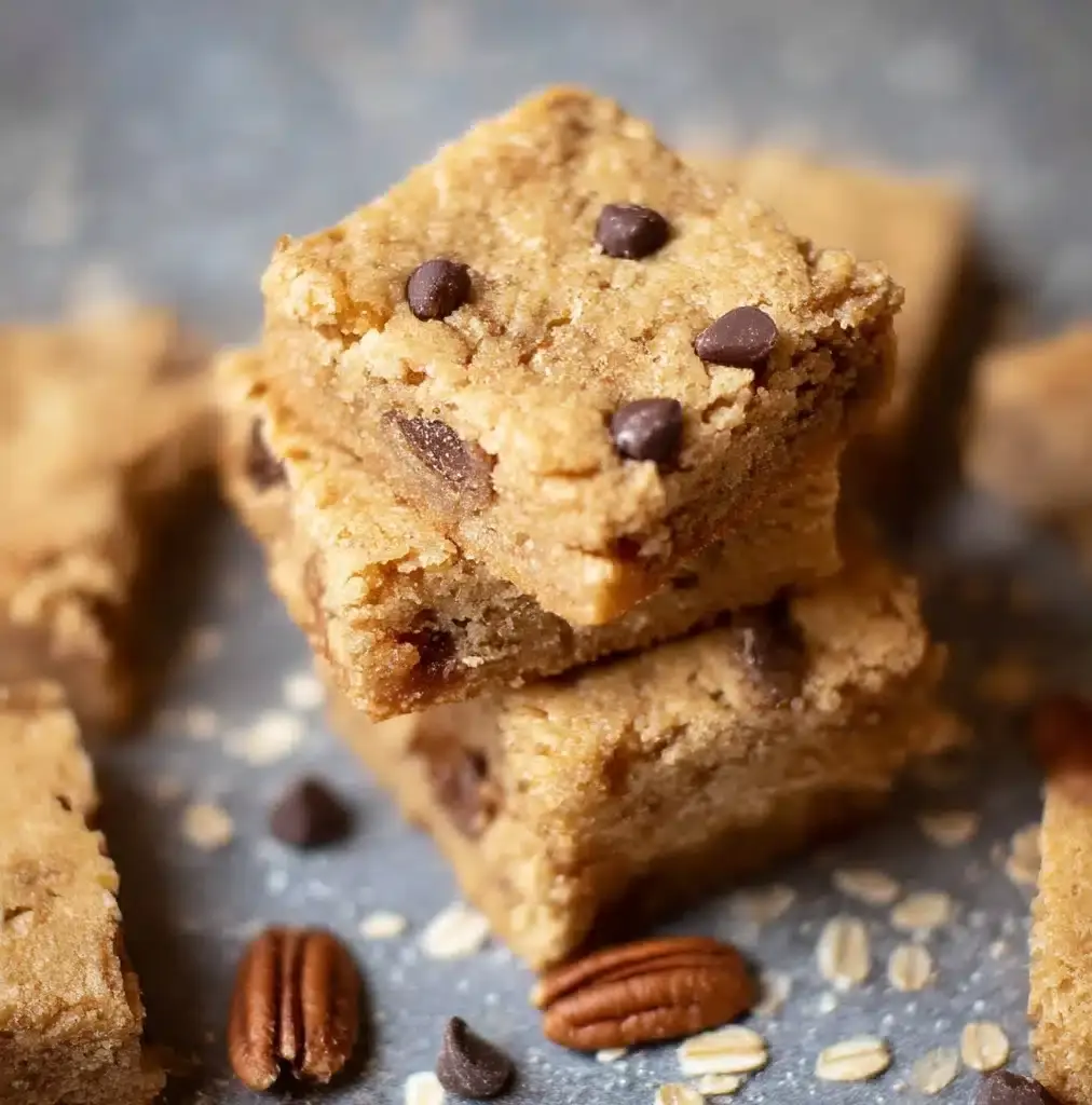 Chewy Oatmeal Chocolate Chip Peanut Butter Bars Recipe