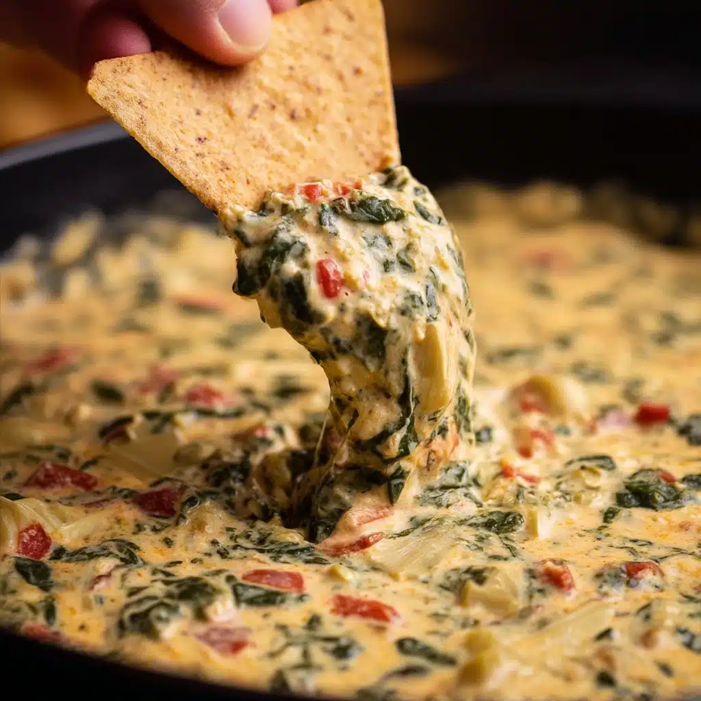 Slow Cooker Queso Spinach Dip Recipe - Recipe Image
