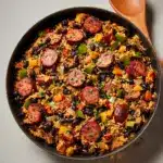 Hearty Black Beans and Rice with chicken sausage Recipe