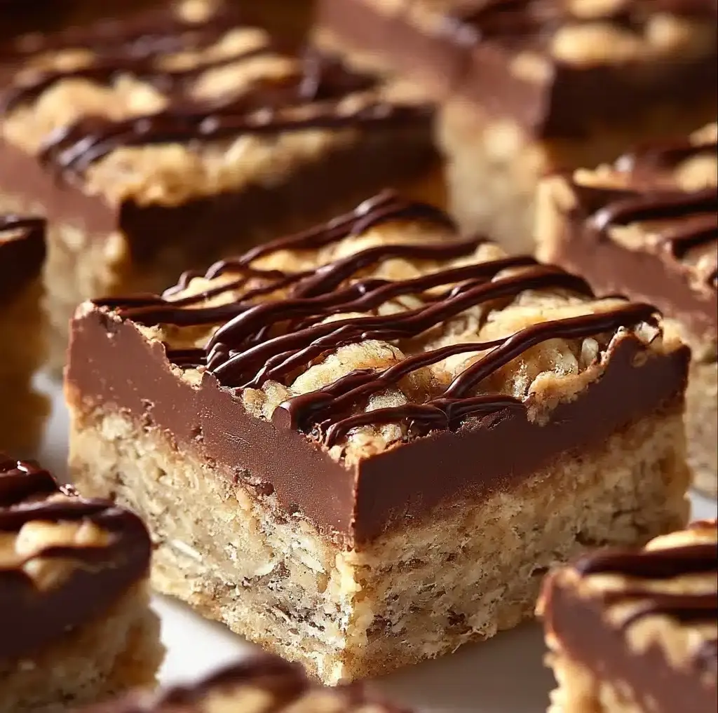 No Bake Chocolate Oatmeal Bars Recipe