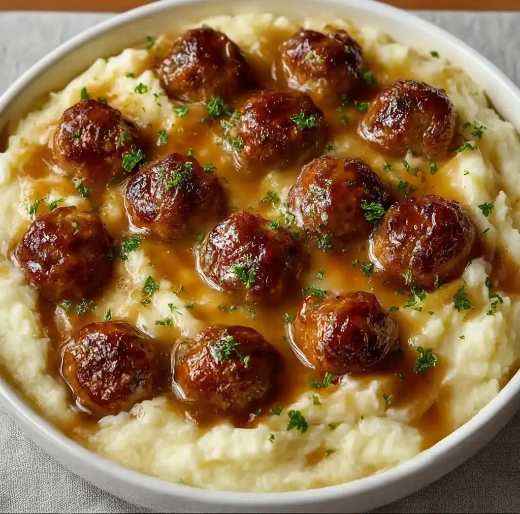 Meatball & Mashed Potato Bake: A Hearty Family Favorite Recipe