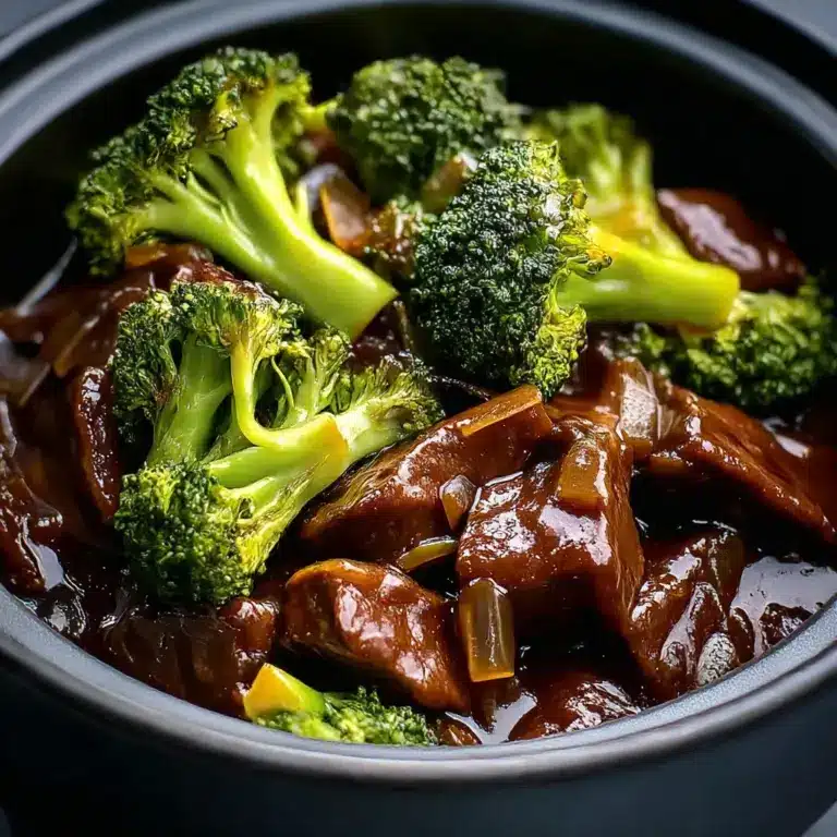 Savory Crock Pot Beef and Broccoli Recipe