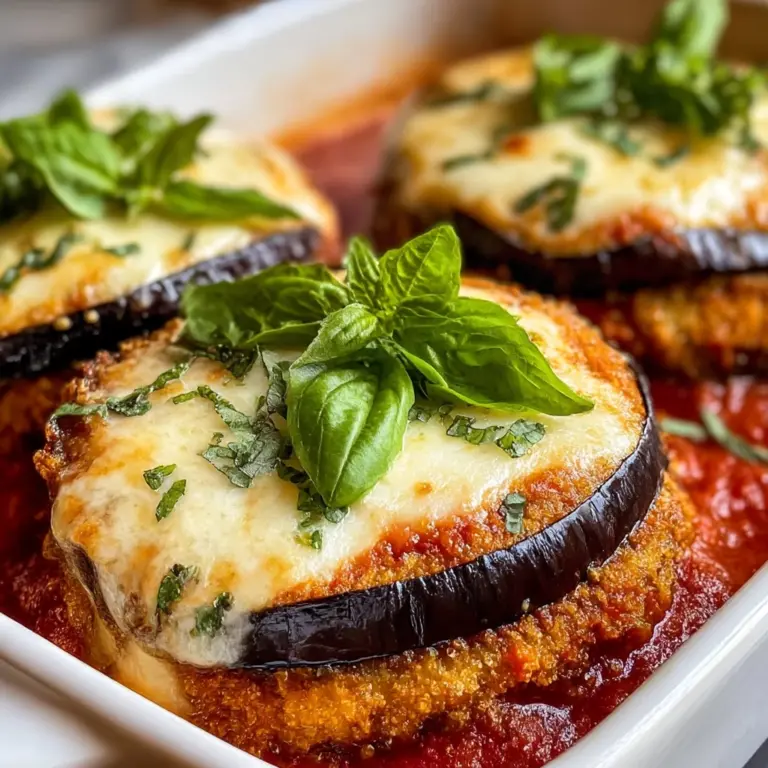 Eggplant Parmesan with Marinara Sauce Delight