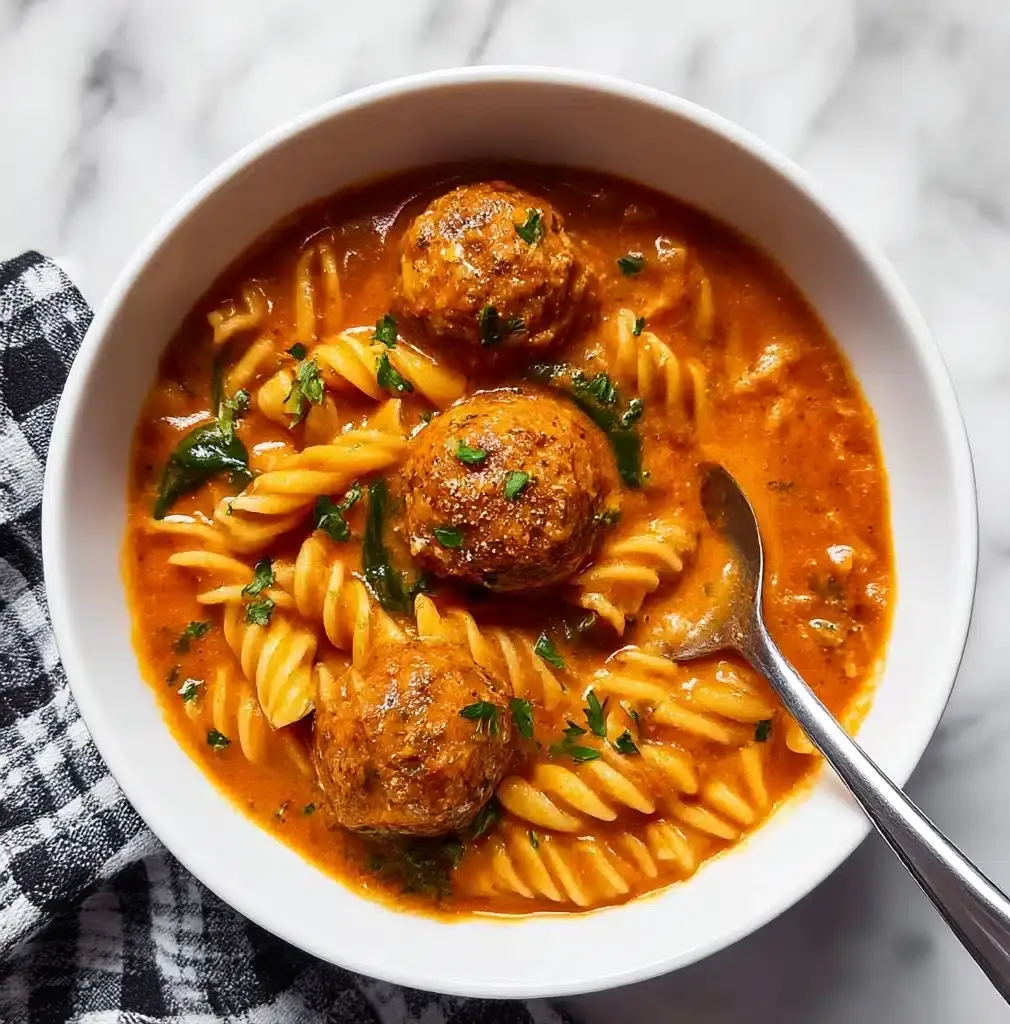 Creamy Italian Meatball Soup Recipe