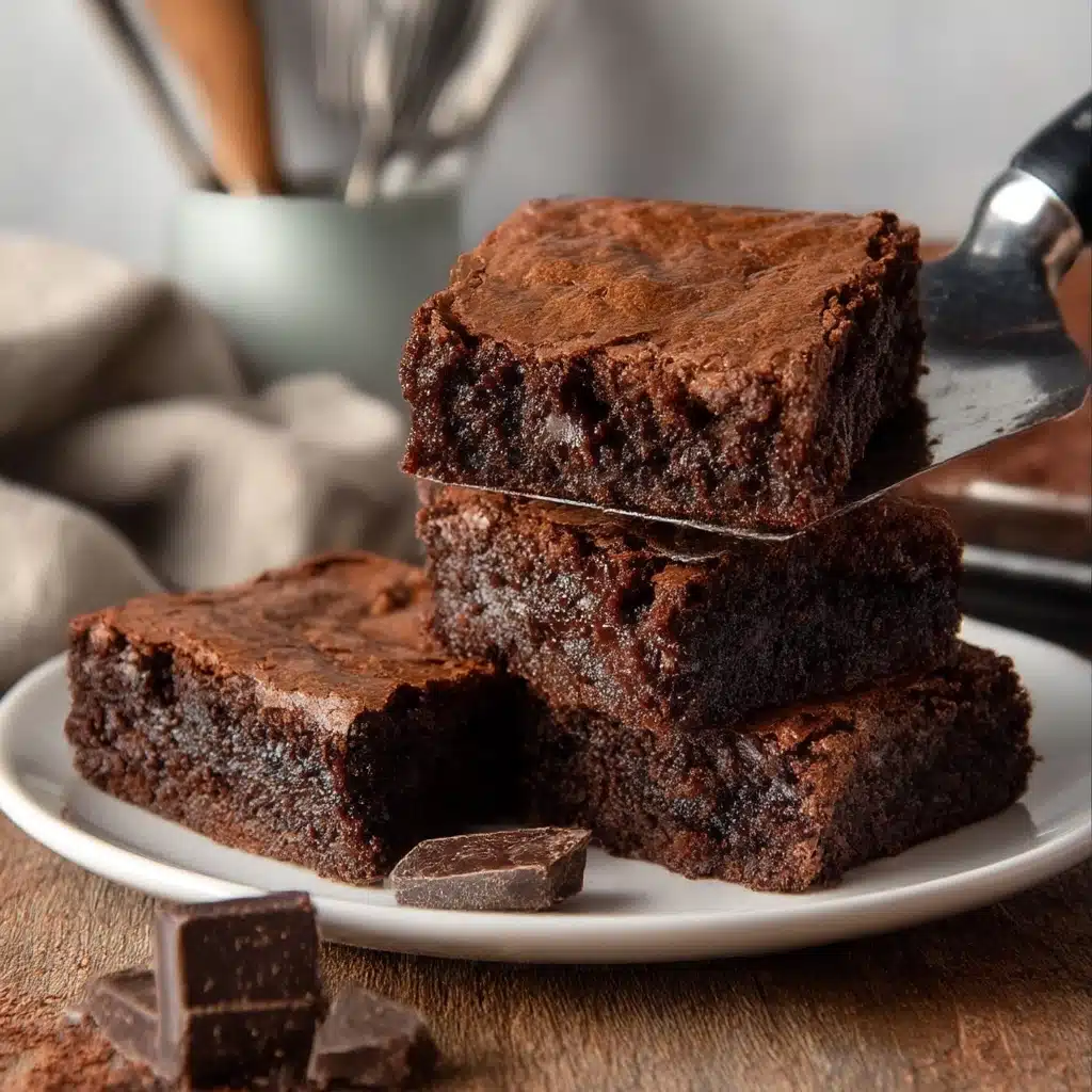 Ultra-Fudgy Chocolate Brownies With Almond Flour Recipe - Recipe Image