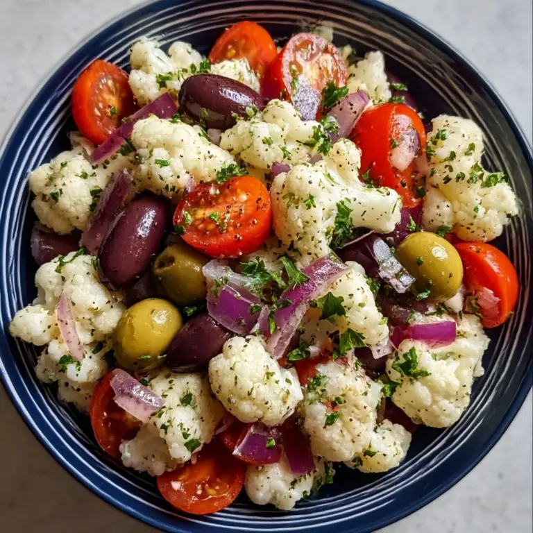 Sicilian Cauliflower Salad Recipe