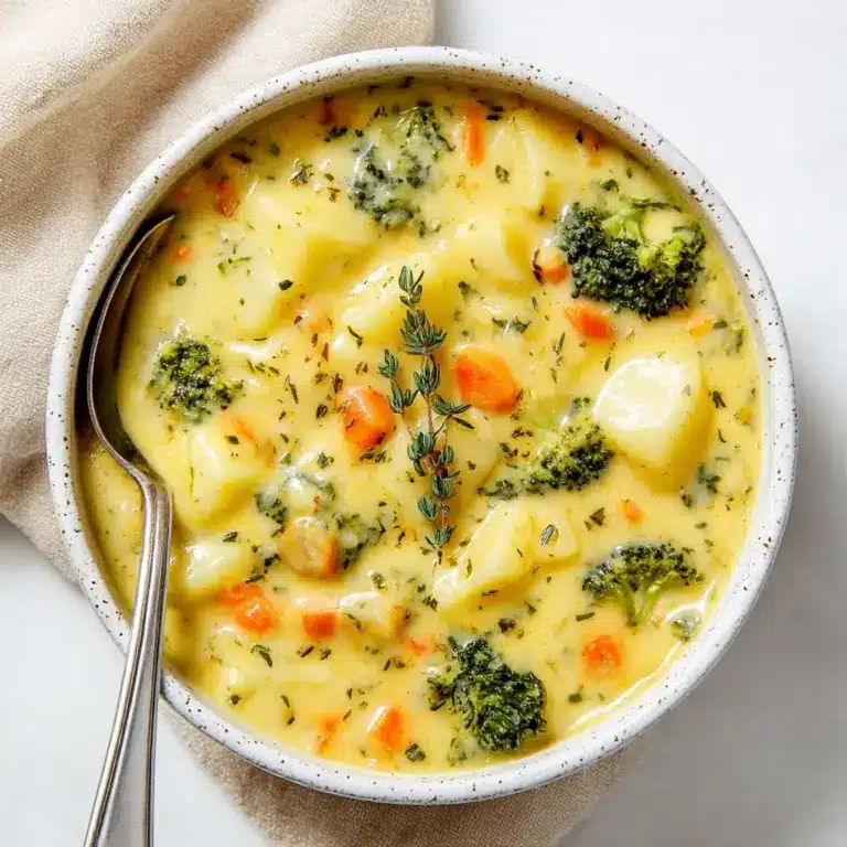 Broccoli Potato Cheese Soup Recipe