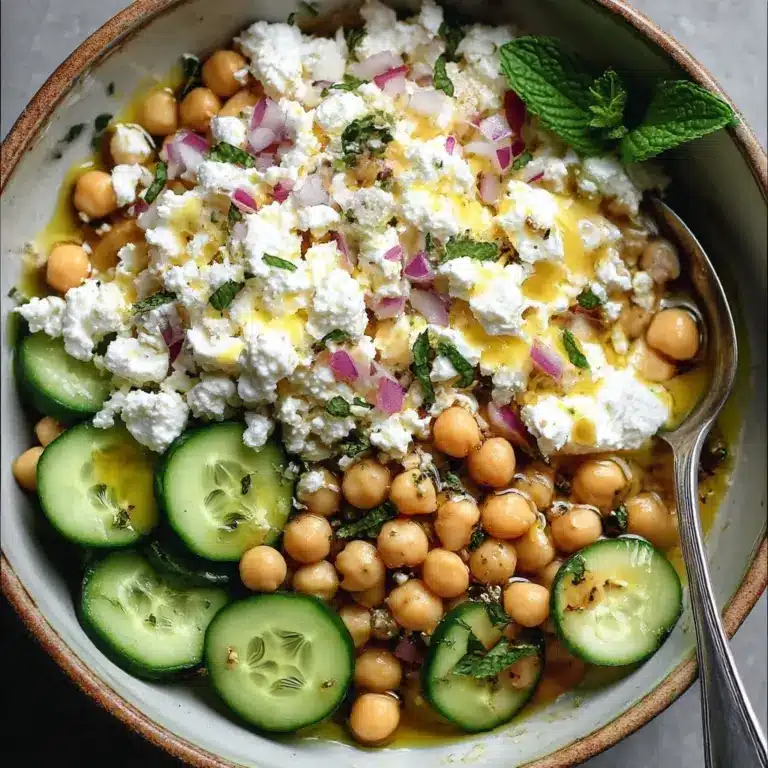 Cottage Cheese and Chickpea Salad Recipe
