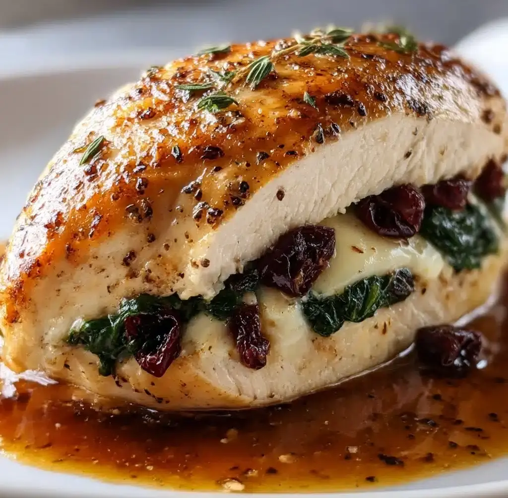 Stuffed Chicken Breast with Cranberry and Brie Recipe