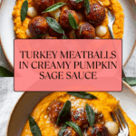 Turkey Meatballs Pumpkin Sage Sauce Recipe