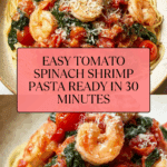 Tomato Spinach Shrimp Pasta Recipe