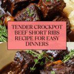 Super Tender Crockpot Beef Short Ribs Recipe