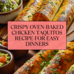 Crunchy Oven-Baked Chicken Taquitos Recipe